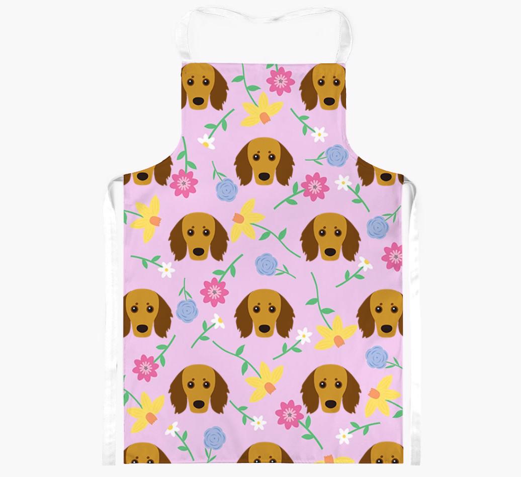 Floral Pattern: Personalized {breedFullName} Apron