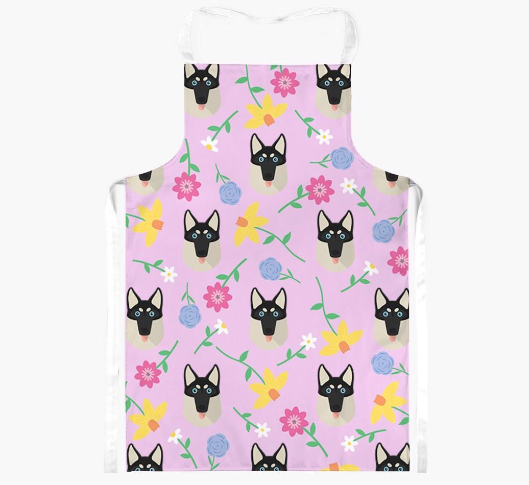 Floral Pattern: Personalized {breedFullName} Apron