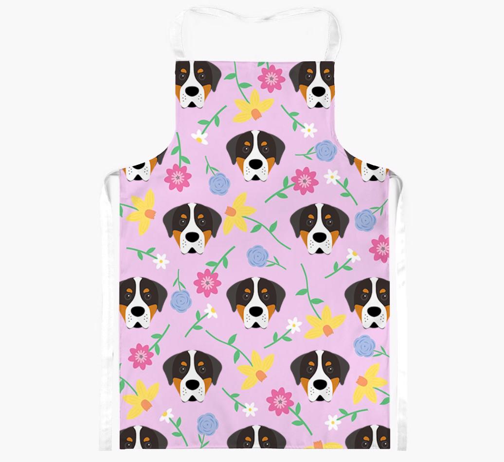 Floral Pattern: Personalized {breedFullName} Apron