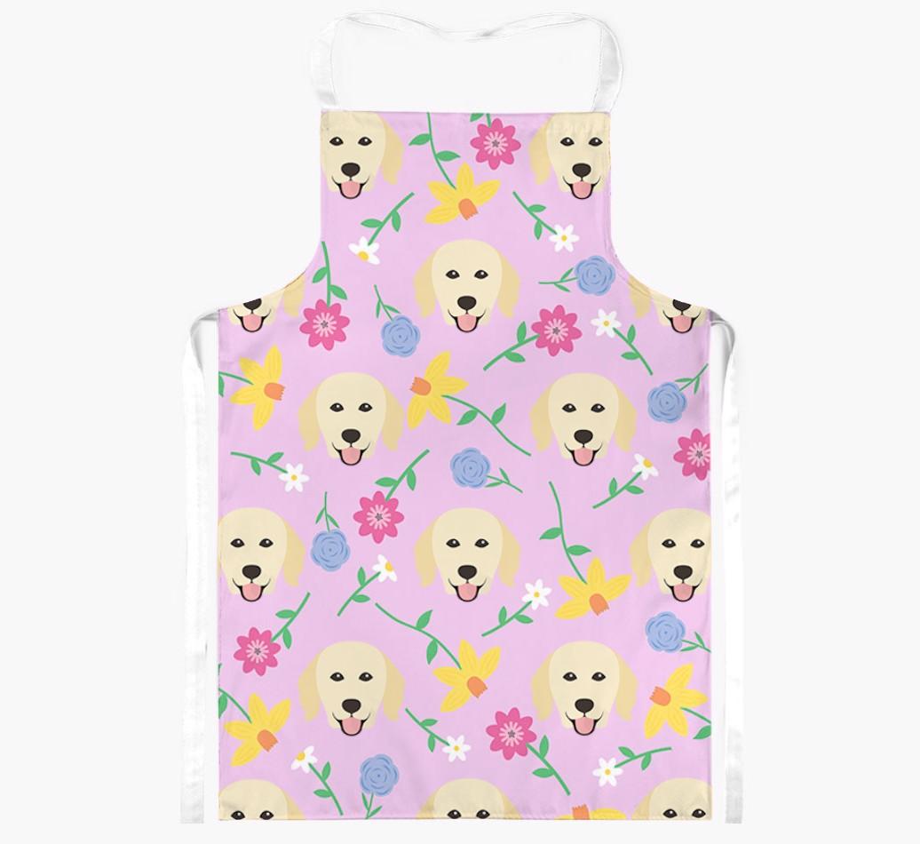 Floral Pattern: Personalized {breedFullName} Apron
