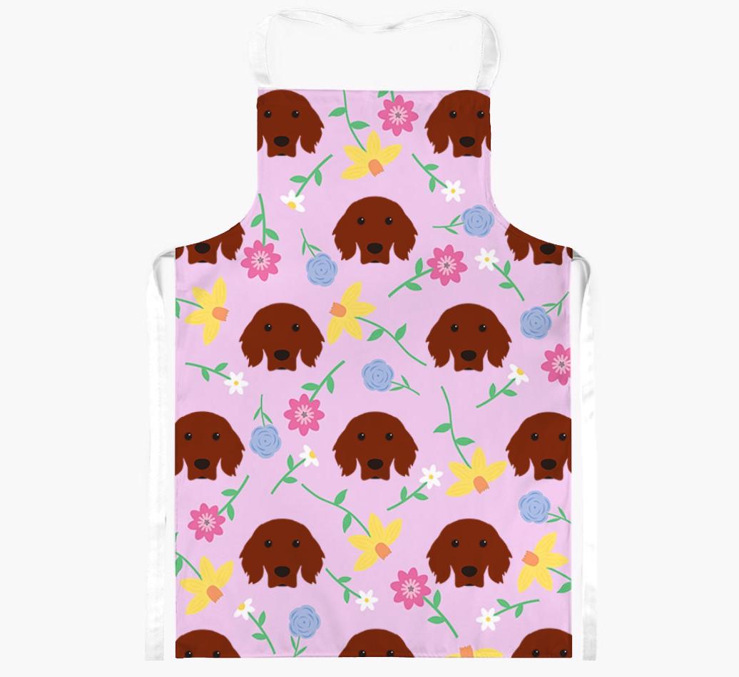 Floral Pattern: Personalized {breedFullName} Apron