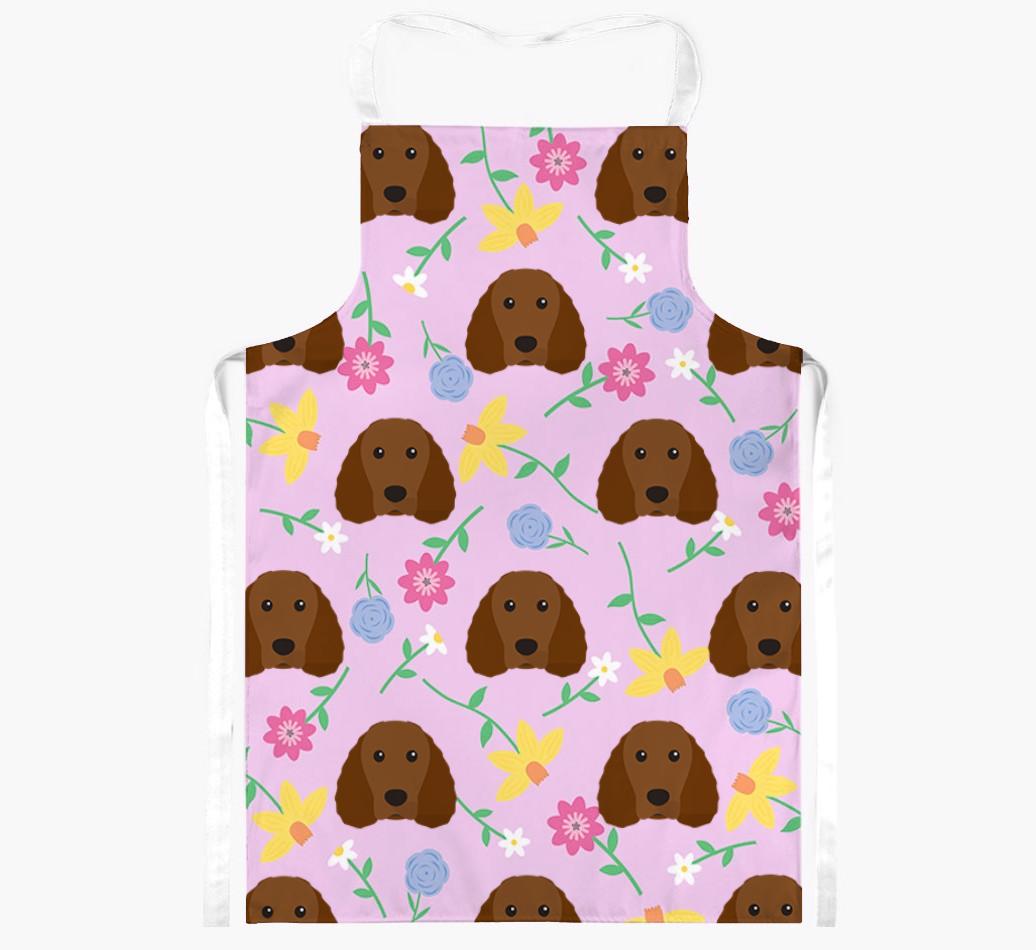 Floral Pattern: Personalized {breedFullName} Apron