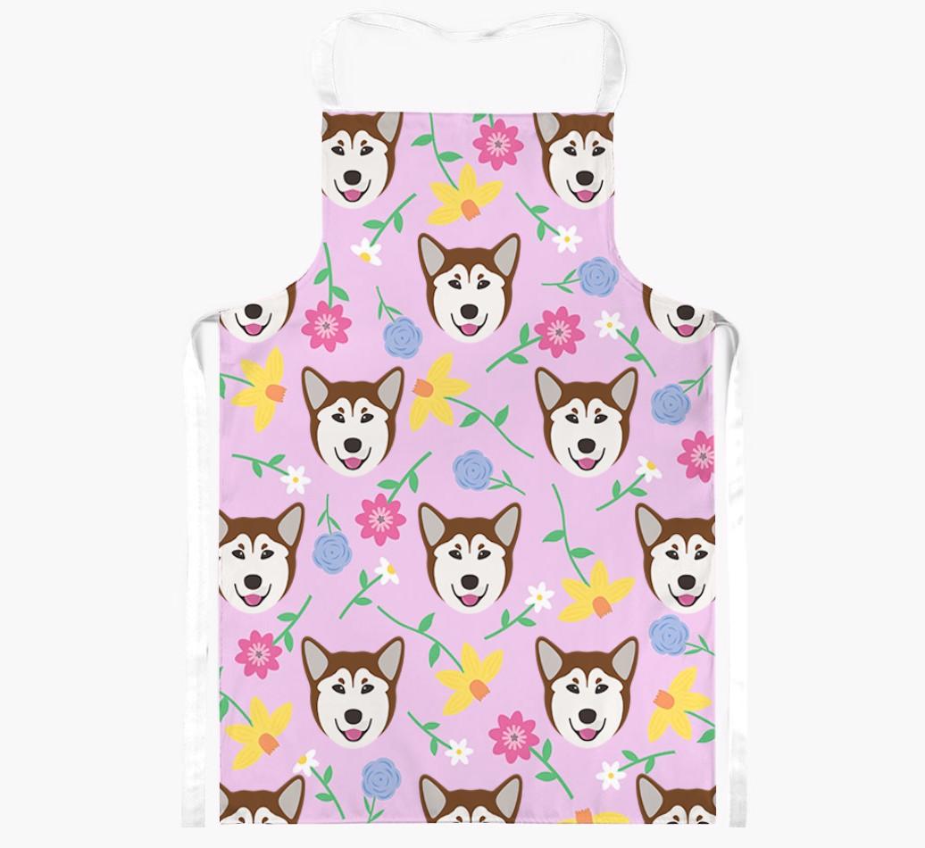 Floral Pattern: Personalised {breedFullName} Apron 