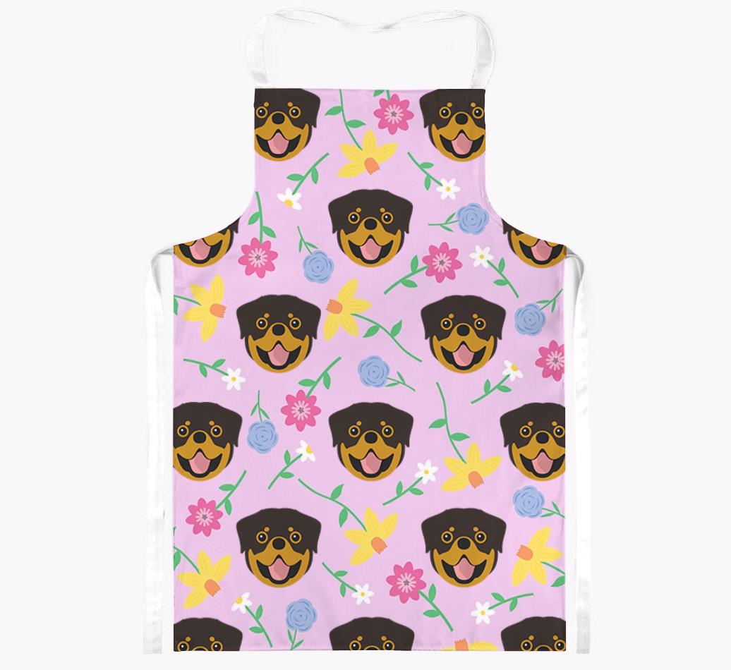 Floral Pattern: Personalized {breedFullName} Apron