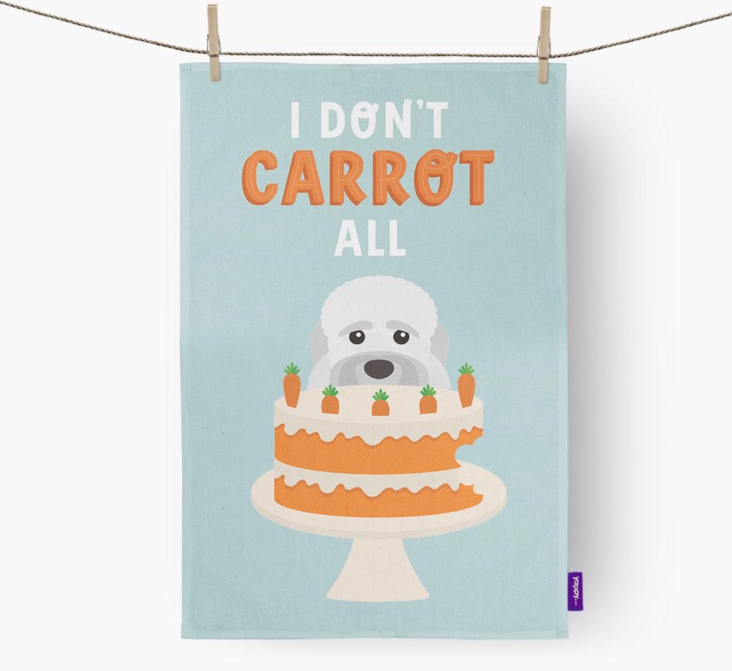 I Don't Carrot All: Personalized {breedFullName} Dish Towel