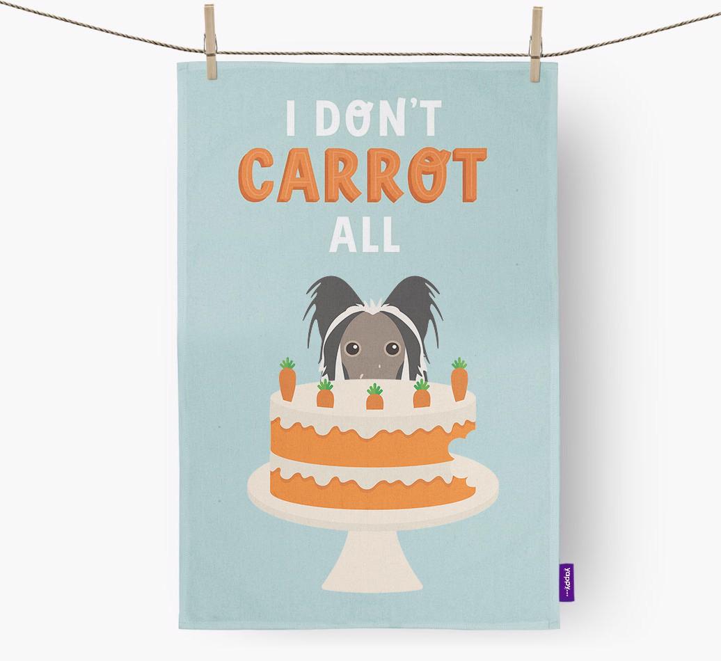 I Don't Carrot All: Personalized {breedFullName} Dish Towel