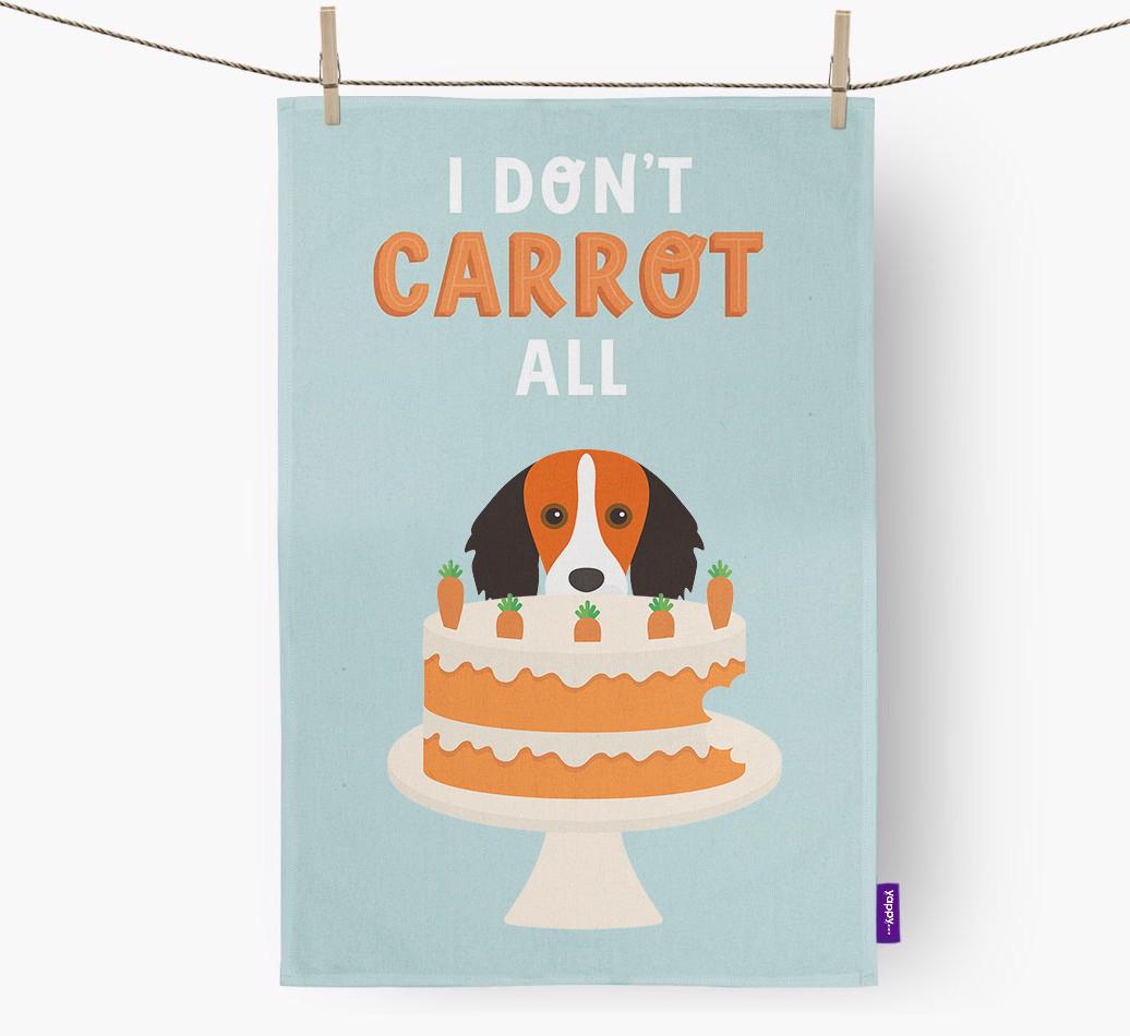I Don't Carrot All: Personalized {breedFullName} Dish Towel