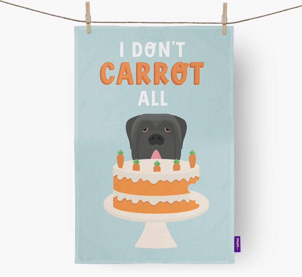 I Don't Carrot All: Personalized {breedFullName} Dish Towel