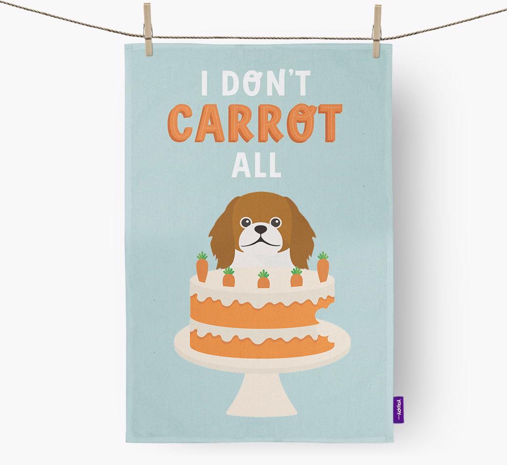 I Don't Carrot All: Personalized {breedFullName} Dish Towel