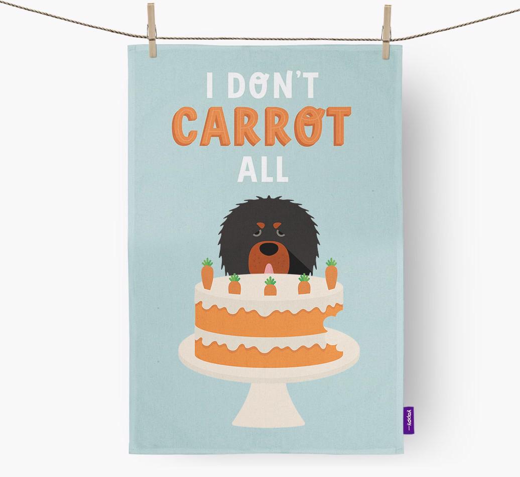 I Don't Carrot All: Personalized {breedFullName} Dish Towel