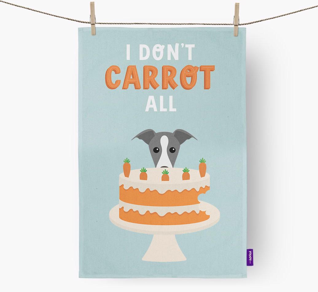 I Don't Carrot All: Personalized {breedFullName} Dish Towel