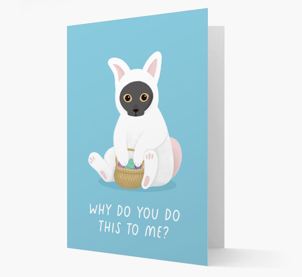 Bunny Costume: Personalised {breedCommonName} Card