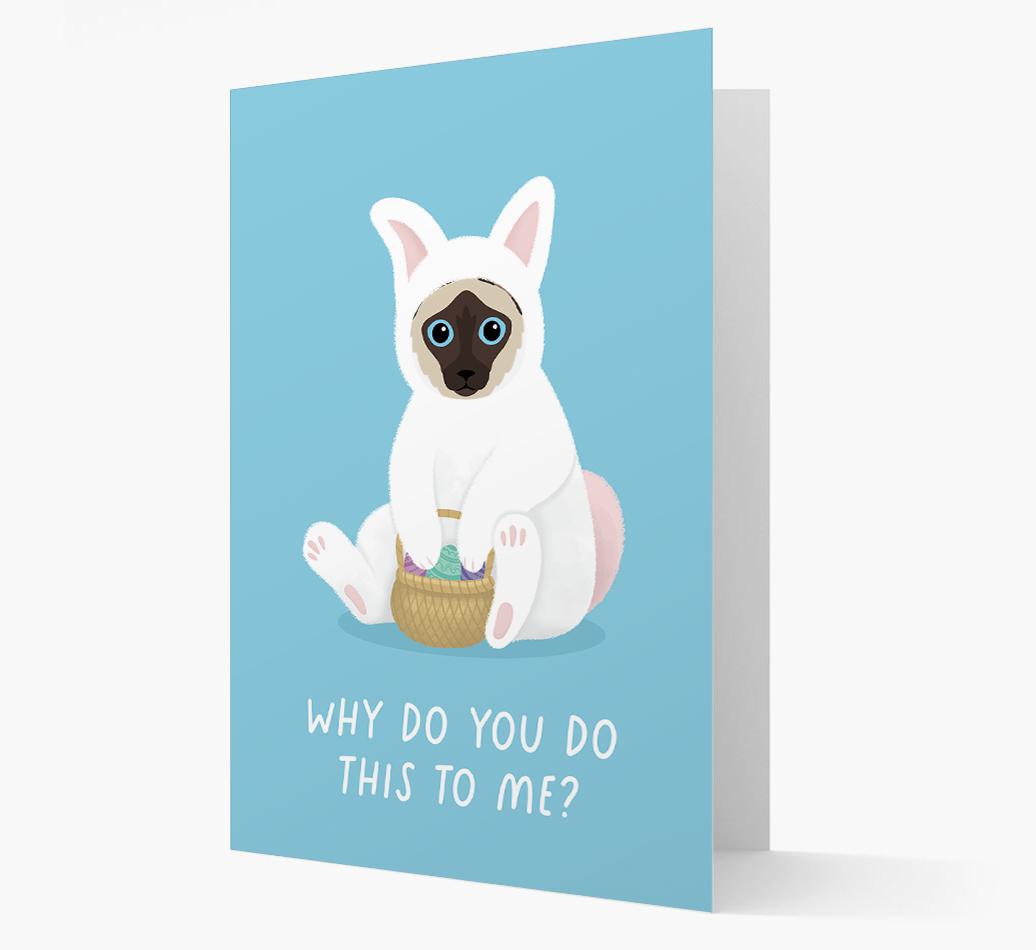 Bunny Costume: Personalised {breedCommonName} Card