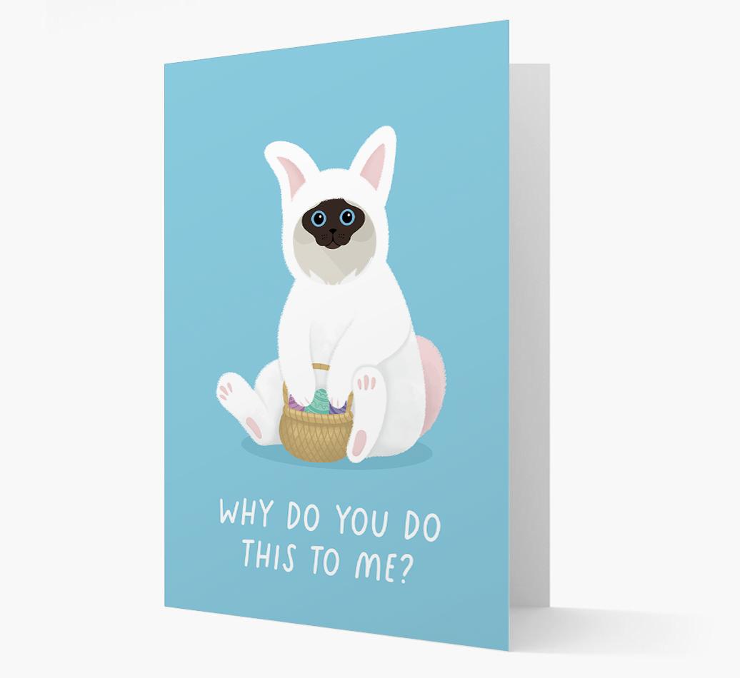 Bunny Costume: Personalised {breedCommonName} Card