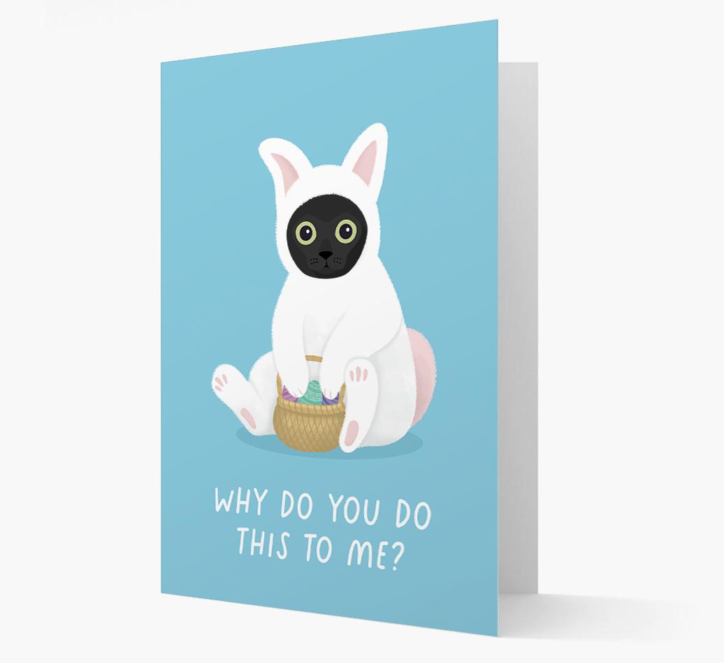 Bunny Costume: Personalised {breedCommonName} Card