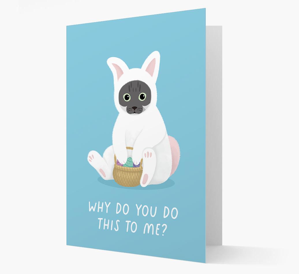 Bunny Costume: Personalised {breedCommonName} Card