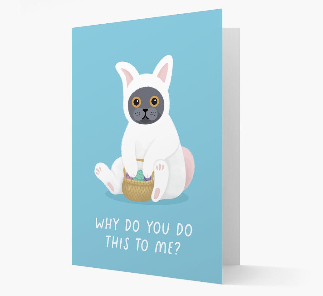 Bunny Costume: Personalised {breedCommonName} Card