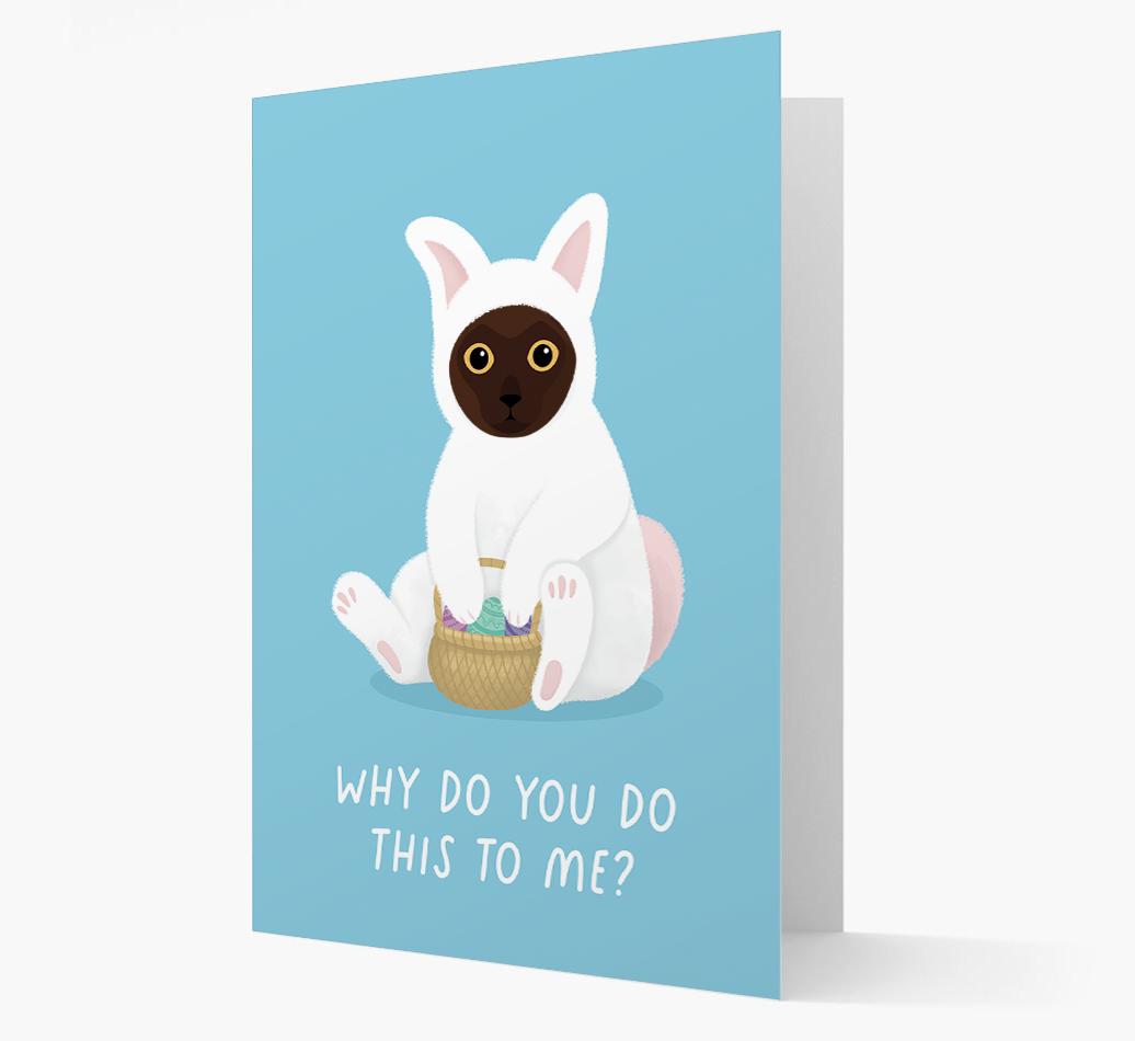Bunny Costume: Personalised {breedCommonName} Card