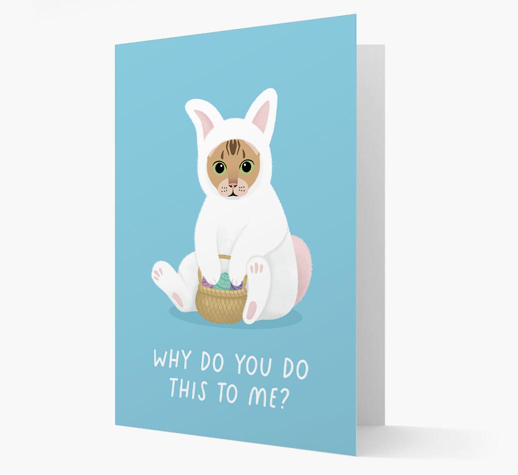 Bunny Costume: Personalised {breedCommonName} Card