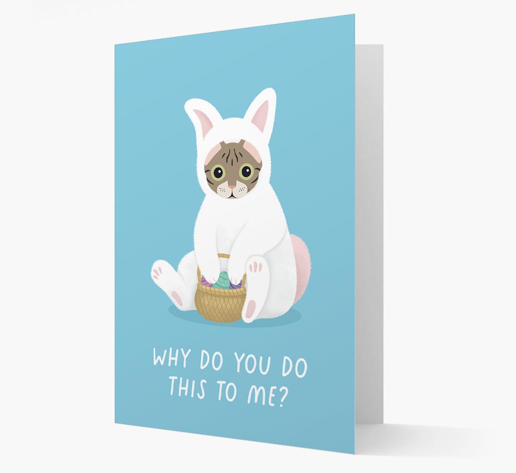 Bunny Costume: Personalised {breedCommonName} Card