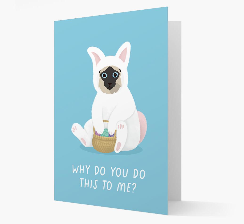Bunny Costume: Personalised {breedCommonName} Card