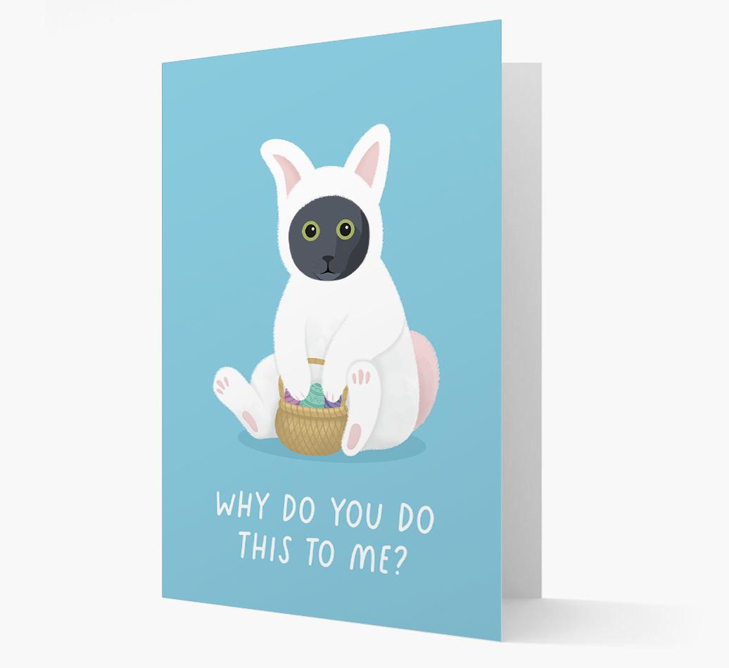 Bunny Costume: Personalised {breedCommonName} Card