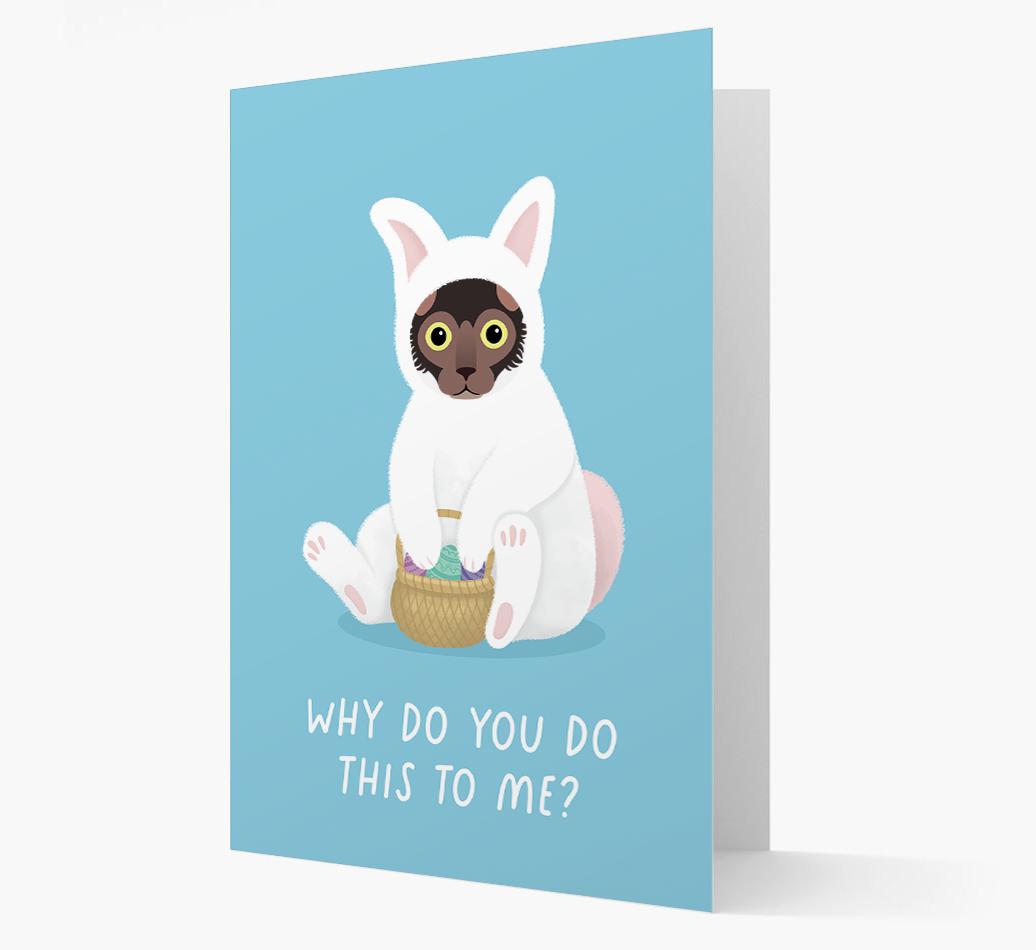 Bunny Costume: Personalised {breedCommonName} Card