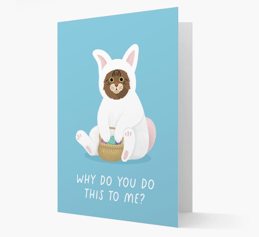 Bunny Costume: Personalised {breedCommonName} Card