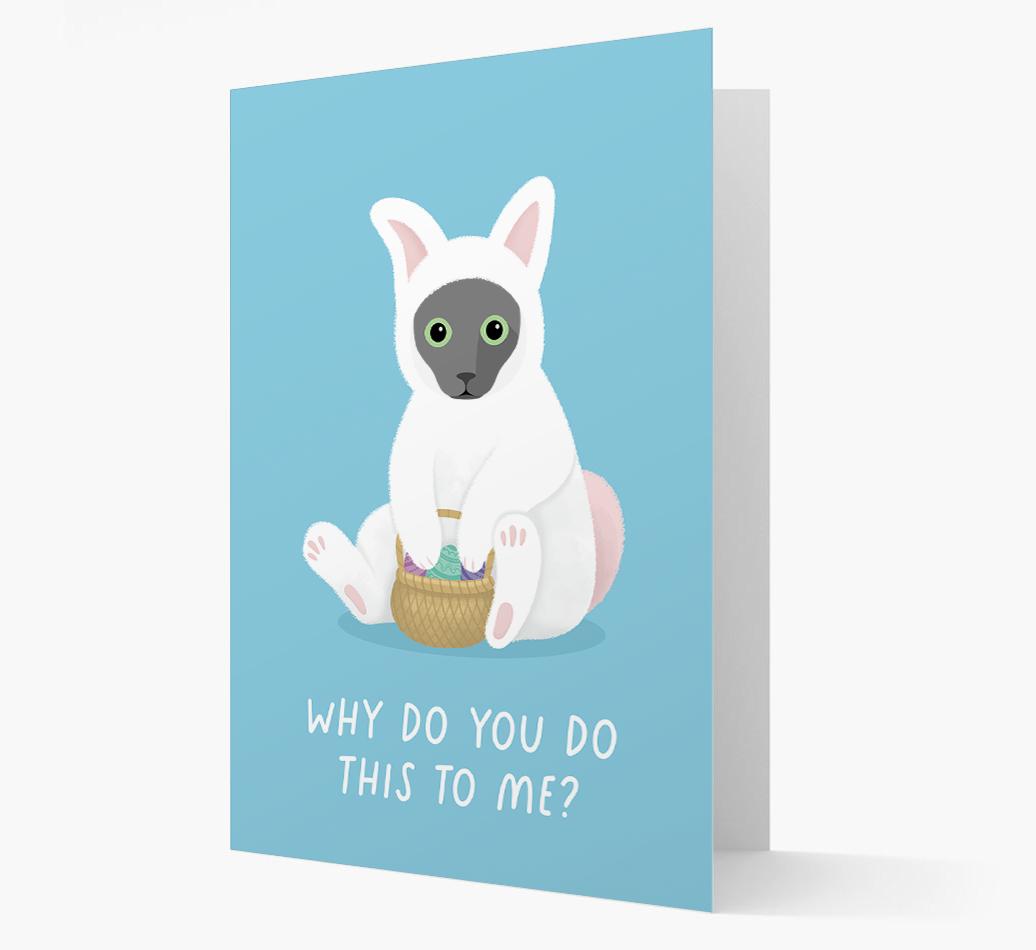 Bunny Costume: Personalised {breedCommonName} Card