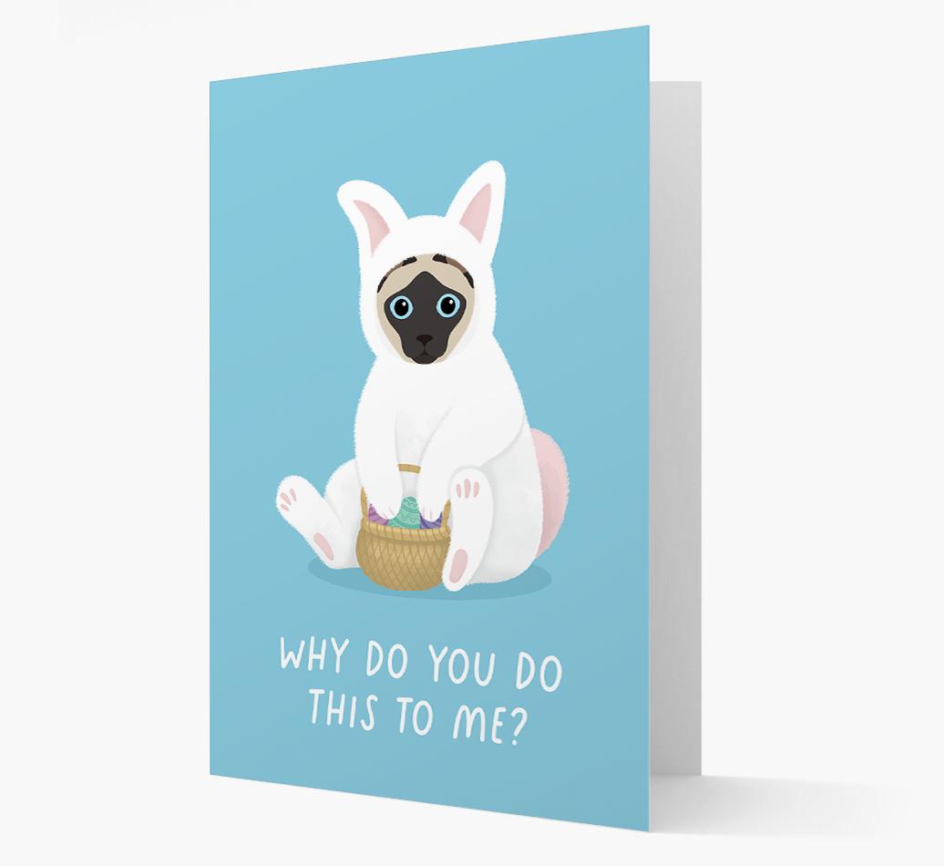 Bunny Costume: Personalised {breedCommonName} Card