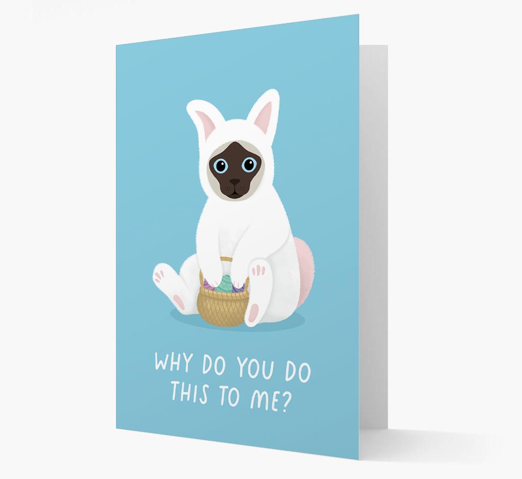 Bunny Costume: Personalised {breedCommonName} Card