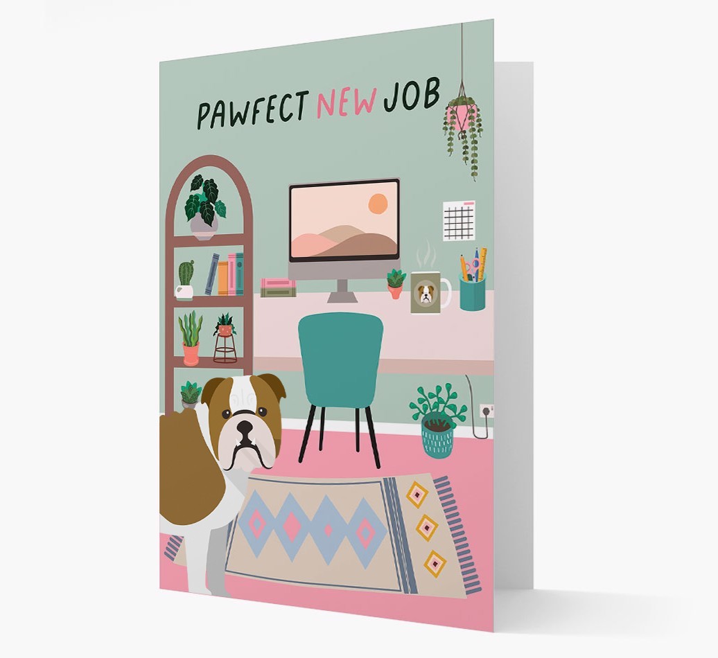 Pawfect New Job: Personalized {breedFullName} Card