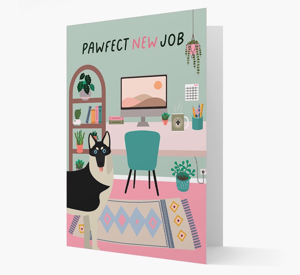 Pawfect New Job: Personalized {breedFullName} Card