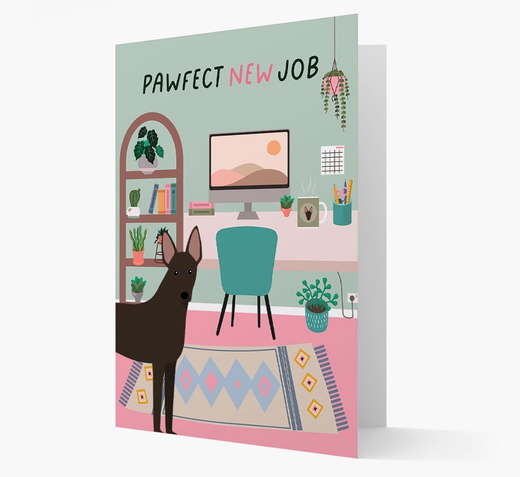 Pawfect New Job: Personalized {breedFullName} Card