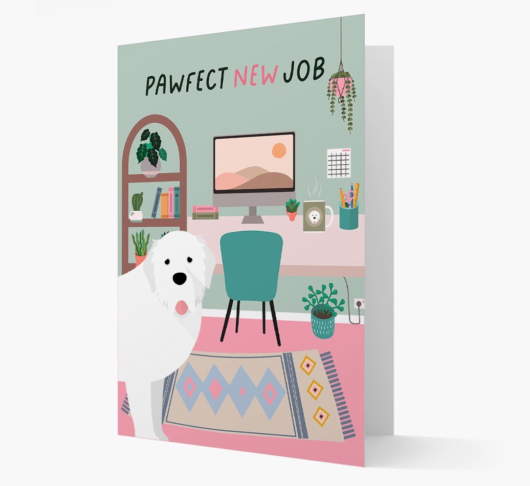 Pawfect New Job: Personalized {breedFullName} Card