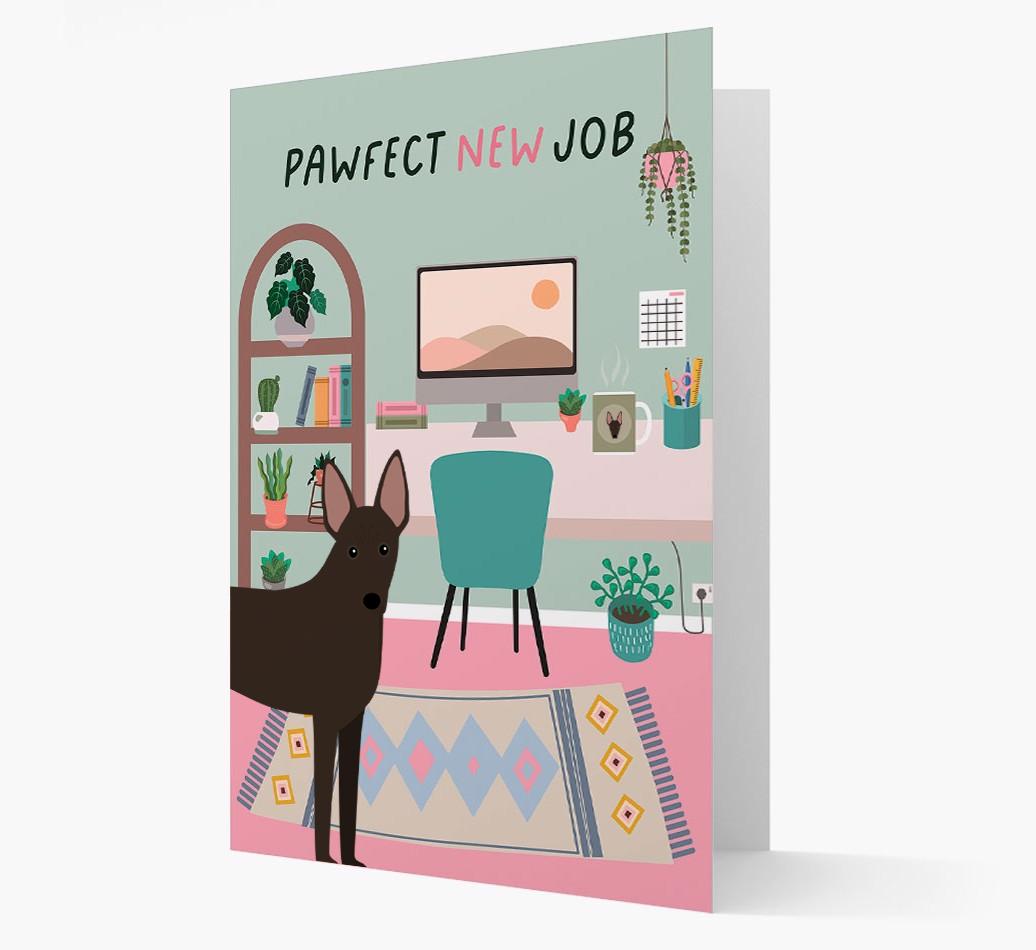 Pawfect New Job: Personalized {breedFullName} Card