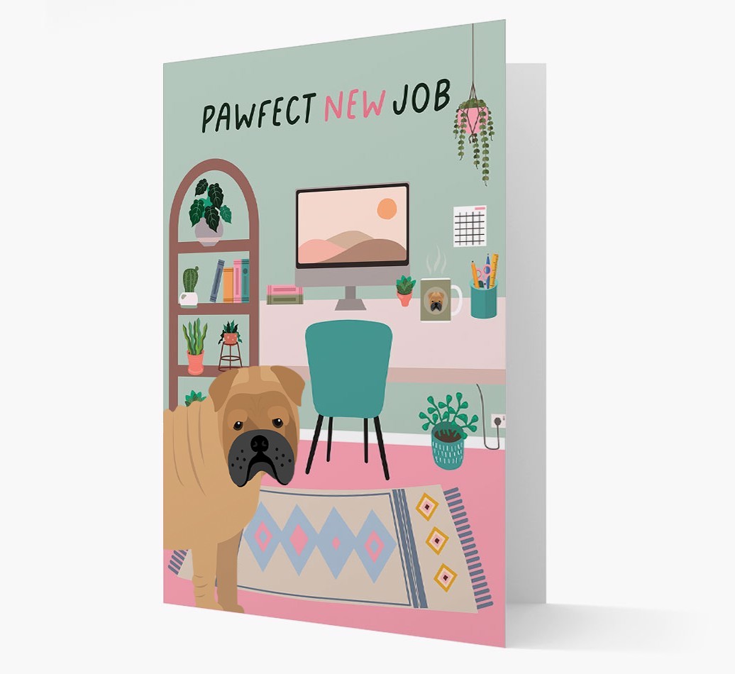 Pawfect New Job: Personalized {breedFullName} Card