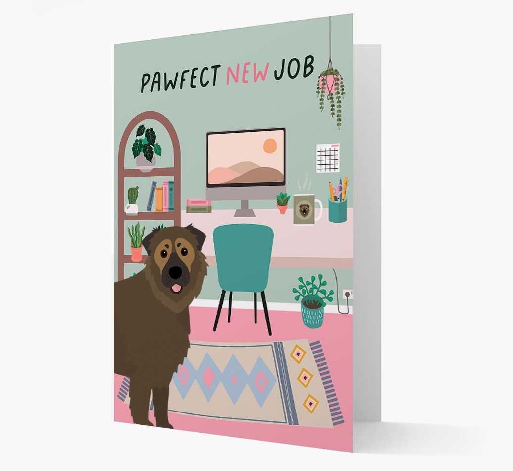 Pawfect New Job: Personalized {breedFullName} Card