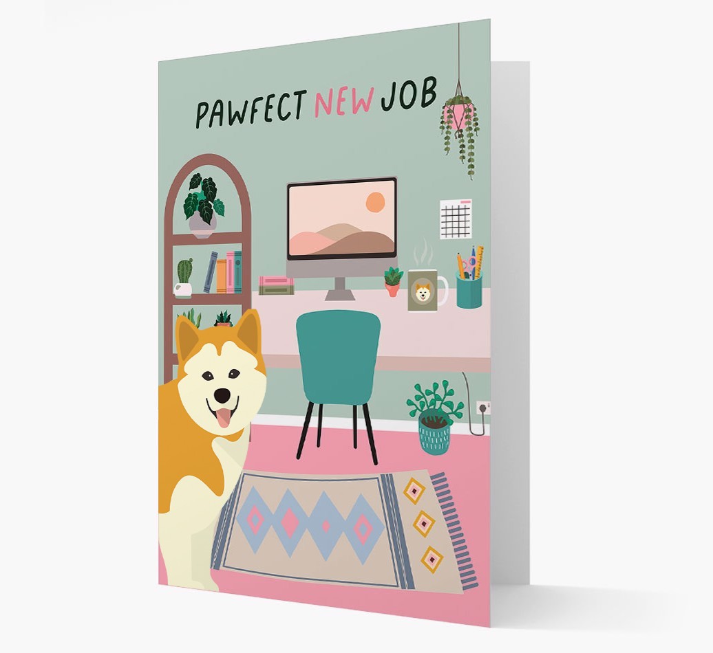 Pawfect New Job: Personalized {breedFullName} Card