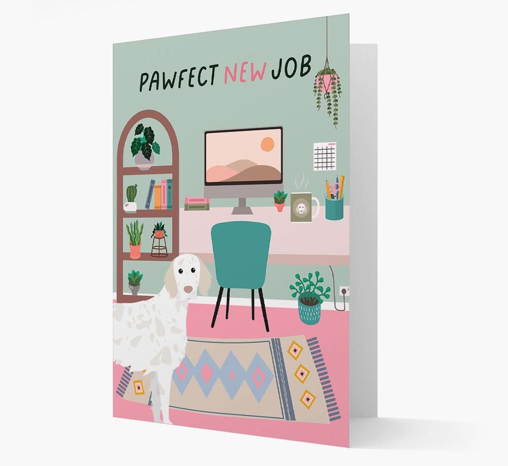 Pawfect New Job: Personalized {breedFullName} Card