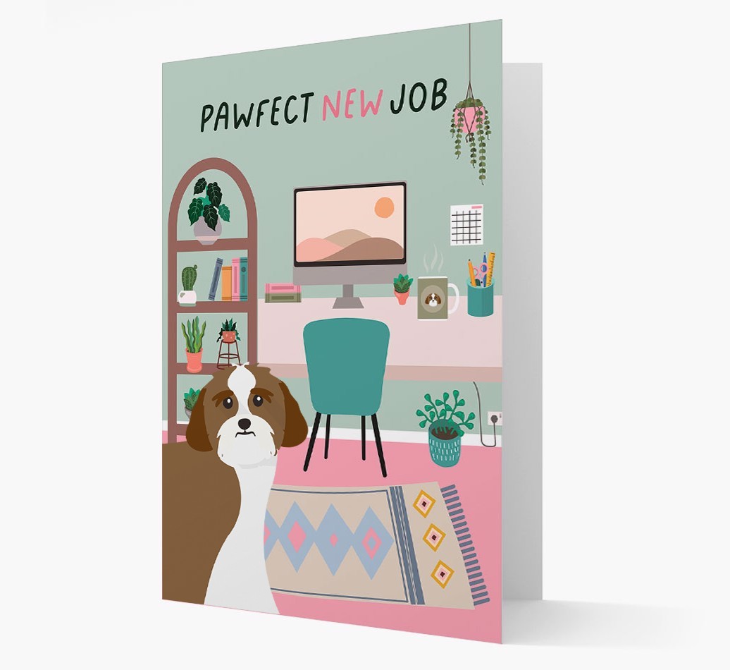 Pawfect New Job: Personalized {breedFullName} Card