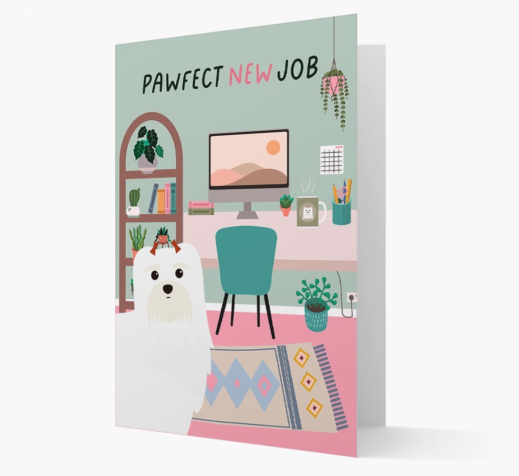 Pawfect New Job: Personalized {breedFullName} Card