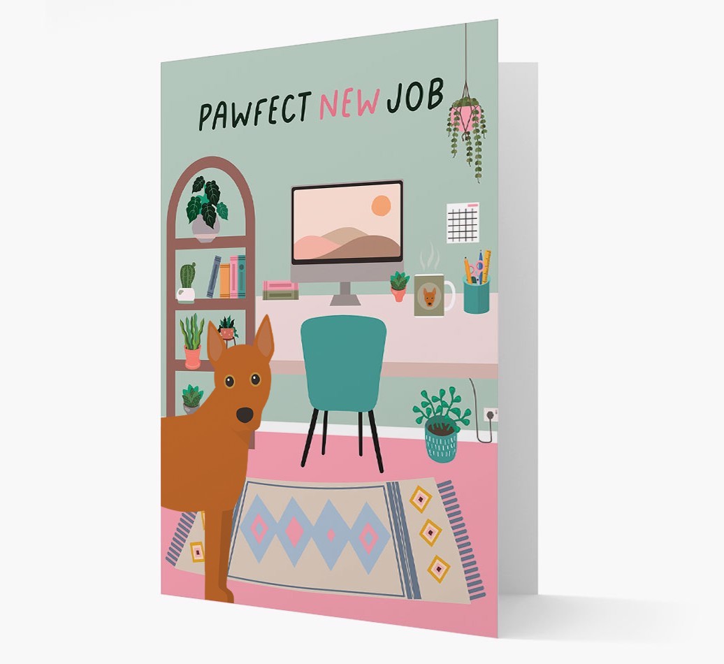 Pawfect New Job: Personalized {breedFullName} Card