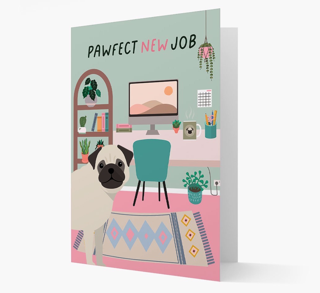 Pawfect New Job: Personalized {breedFullName} Card