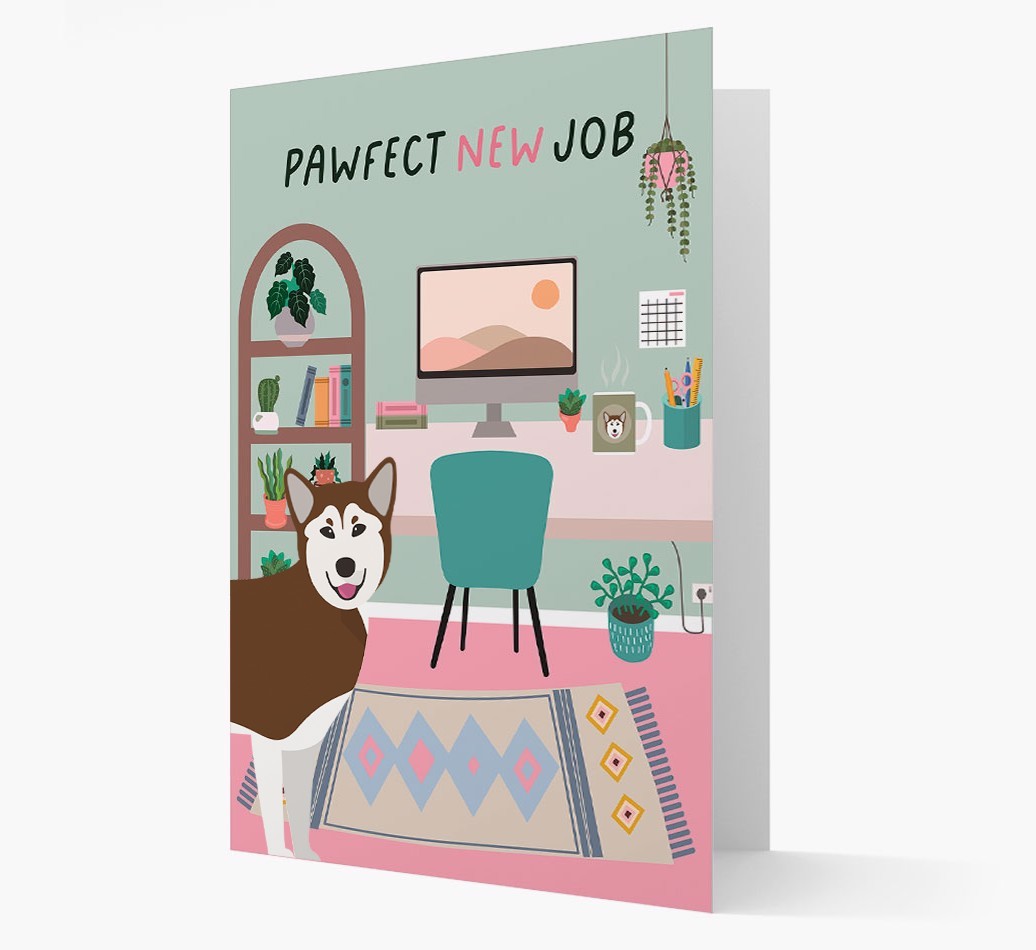 Pawfect New Job: Personalized {breedFullName} Card