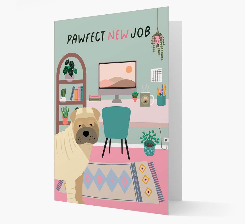Pawfect New Job: Personalized {breedFullName} Card