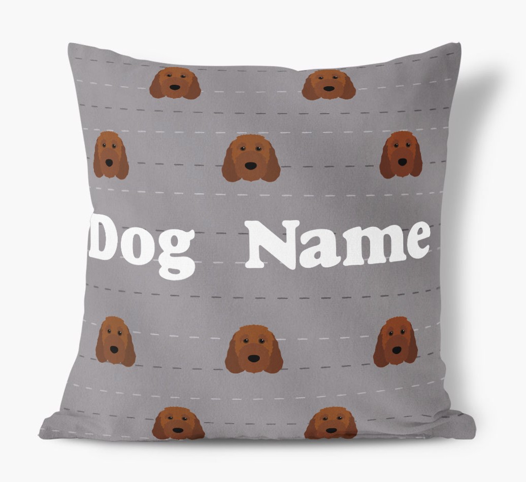 Icon Pattern: Personalised {breedFullName} Soft Touch Cushion