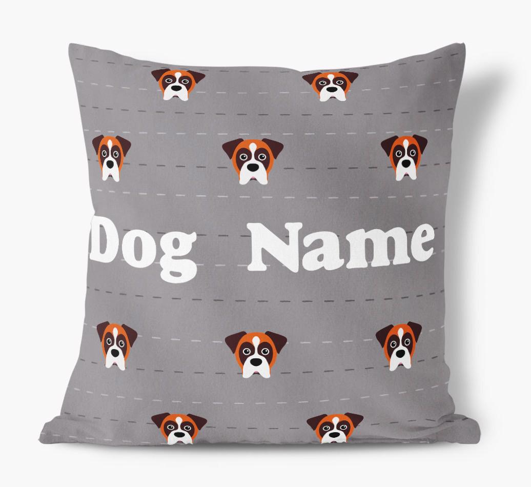 Icon Pattern: Personalised {breedFullName} Soft Touch Cushion