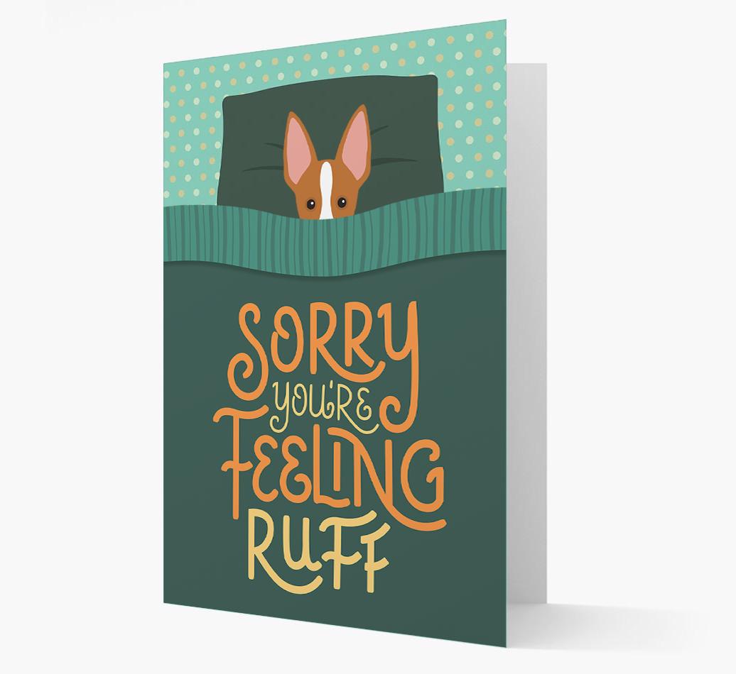 Sorry You're Feeling Ruff: Personalized {breedFullName} Card
