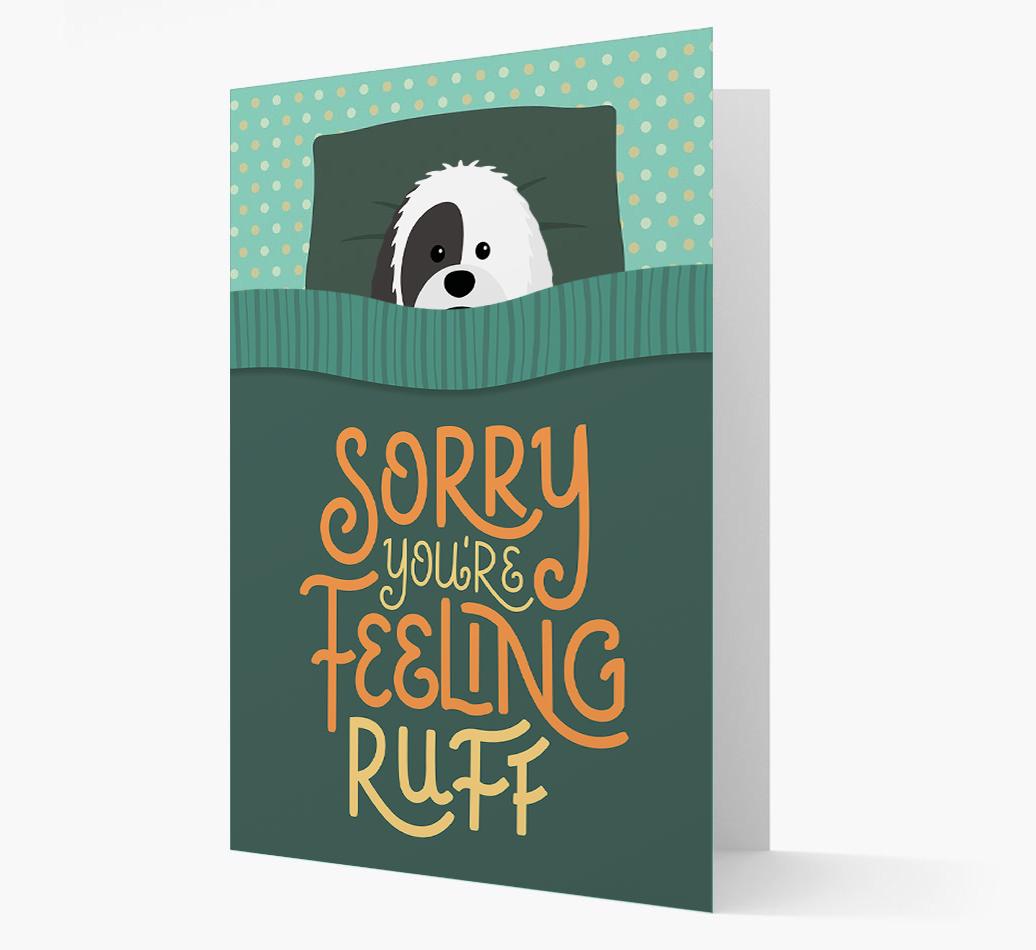 Sorry You're Feeling Ruff: Personalized {breedFullName} Card